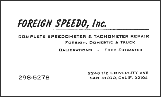 Foreign Speedo, Inc.